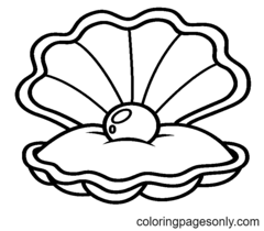 Clam Coloring Pages