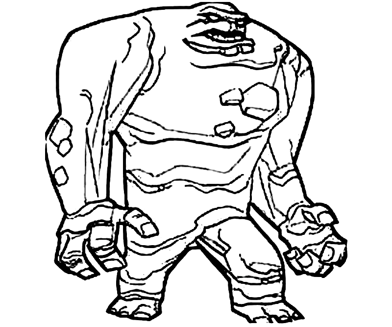 Clayface Free Coloring Page