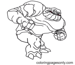 Clayface Coloring Page