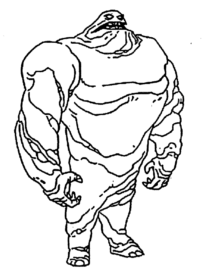 Clayface for Kids Coloring Pages