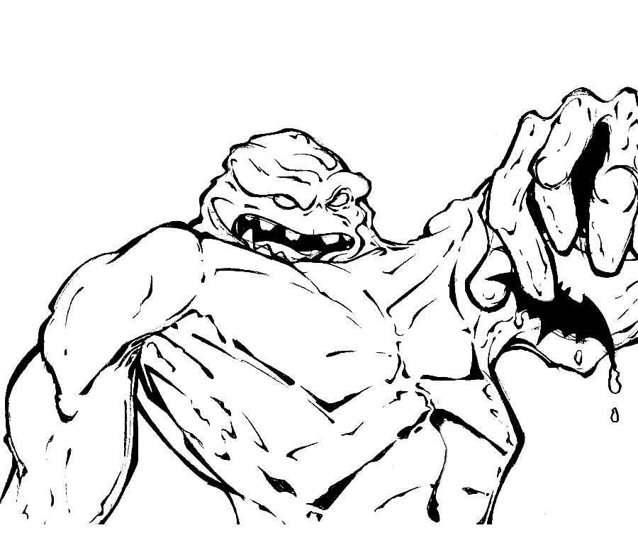 Clayface in Batman TAS Coloring Pages