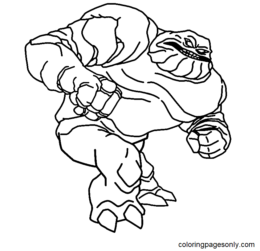 Clayface Coloring Page