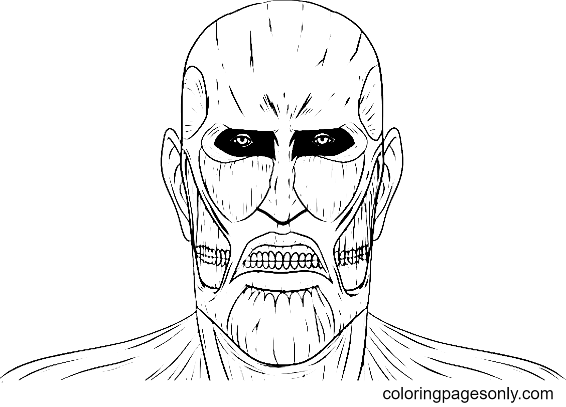 Colossal Titan AOT Coloring Pages