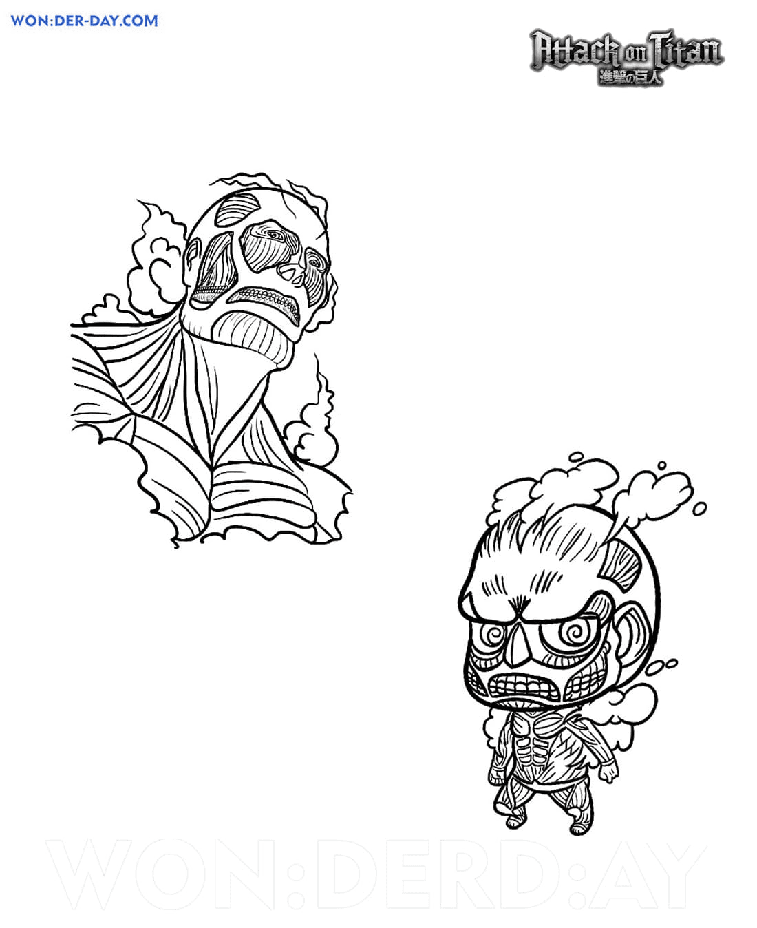 Colossal titan Coloring Page