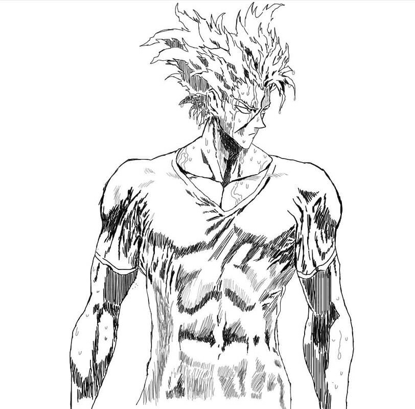 Cool Garou Coloring Pages