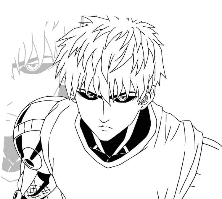 Cool Genos Coloring Page