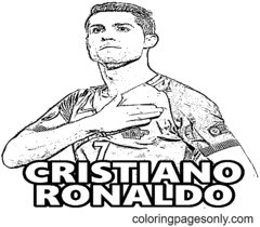 Coloriage Cristiano Ronaldo