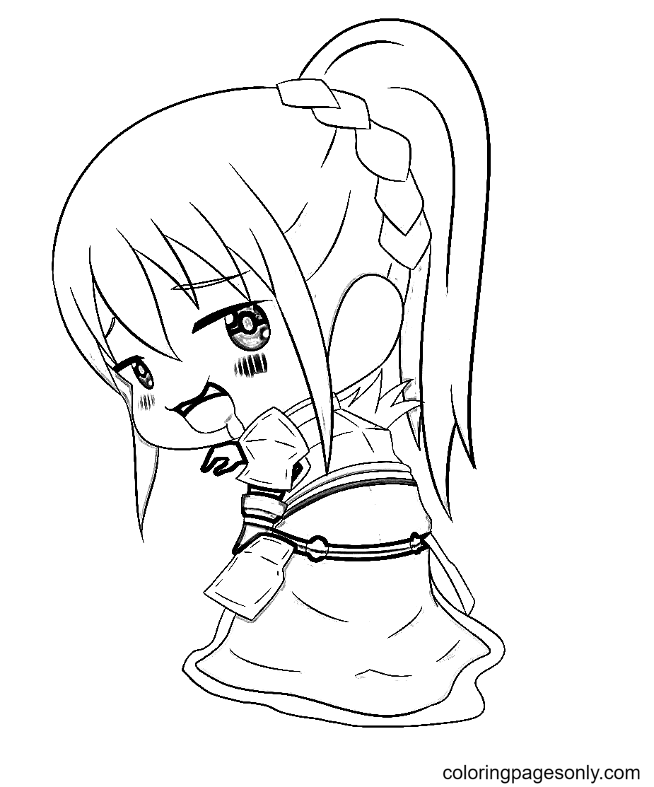 Cute Chibi Darkness Coloring Pages