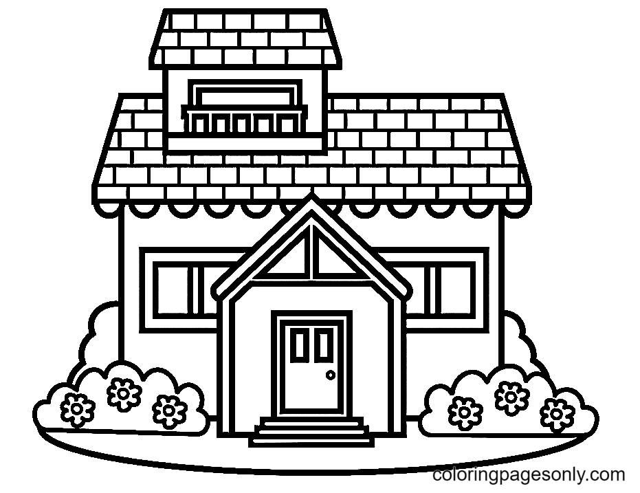 House Coloring Pages Coloring Pages For Kids And Adults