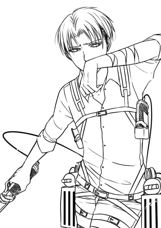Cute Levi Coloring Page