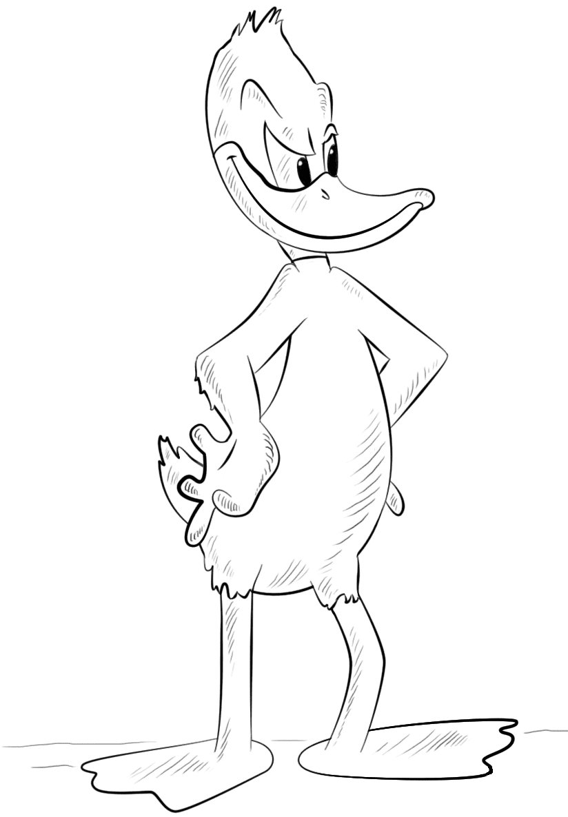 Daffy Duck Kleurplaat