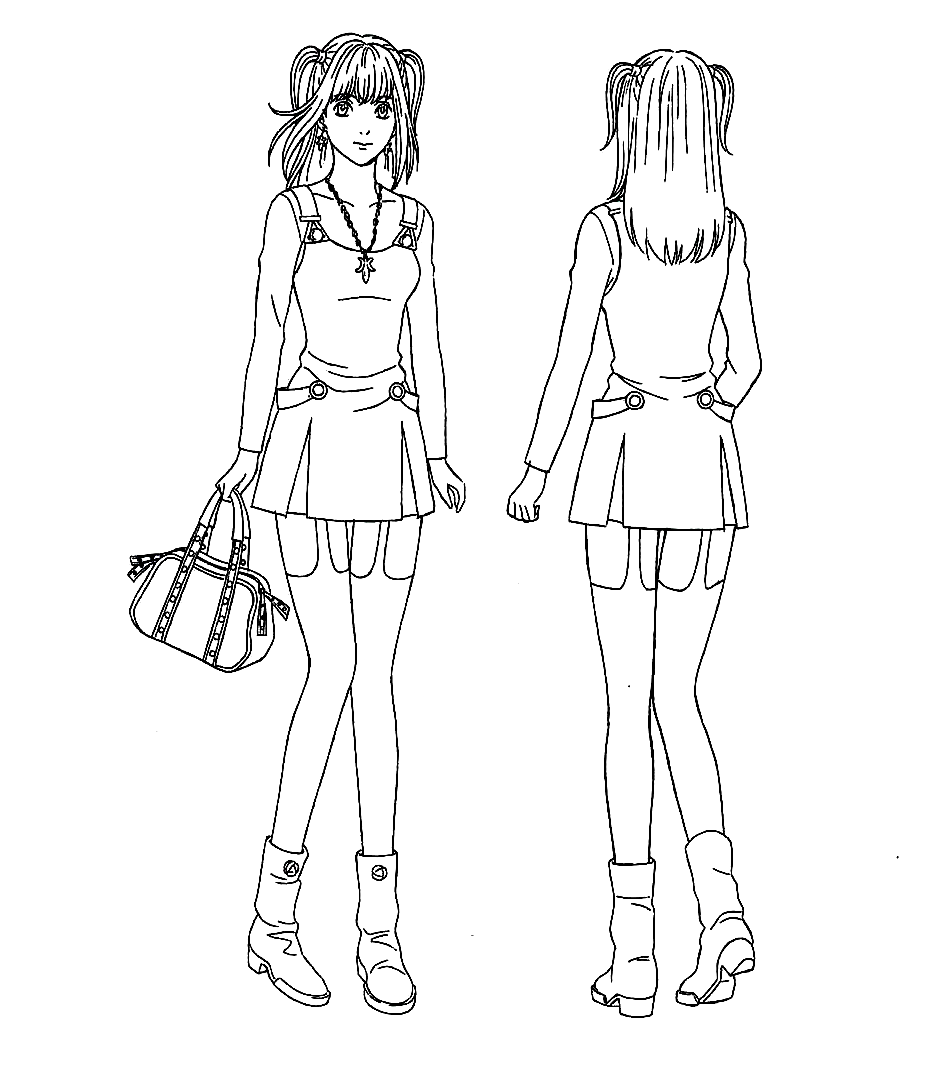 Death Note Misa Coloring Pages