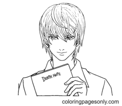 Páginas para colorir de Death Note