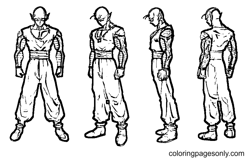 Dende for Super Hero Coloring Page