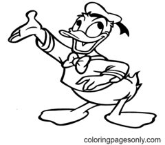 Desenhos para colorir do Pato Donald