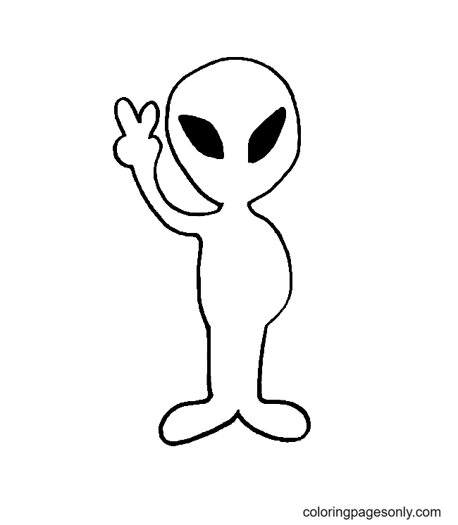 Zeichne Alien aus Alien
