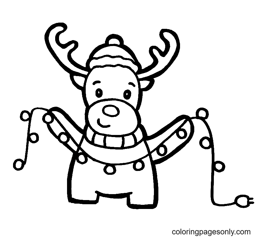 Desenhe Rudolph Natal de Rudolph