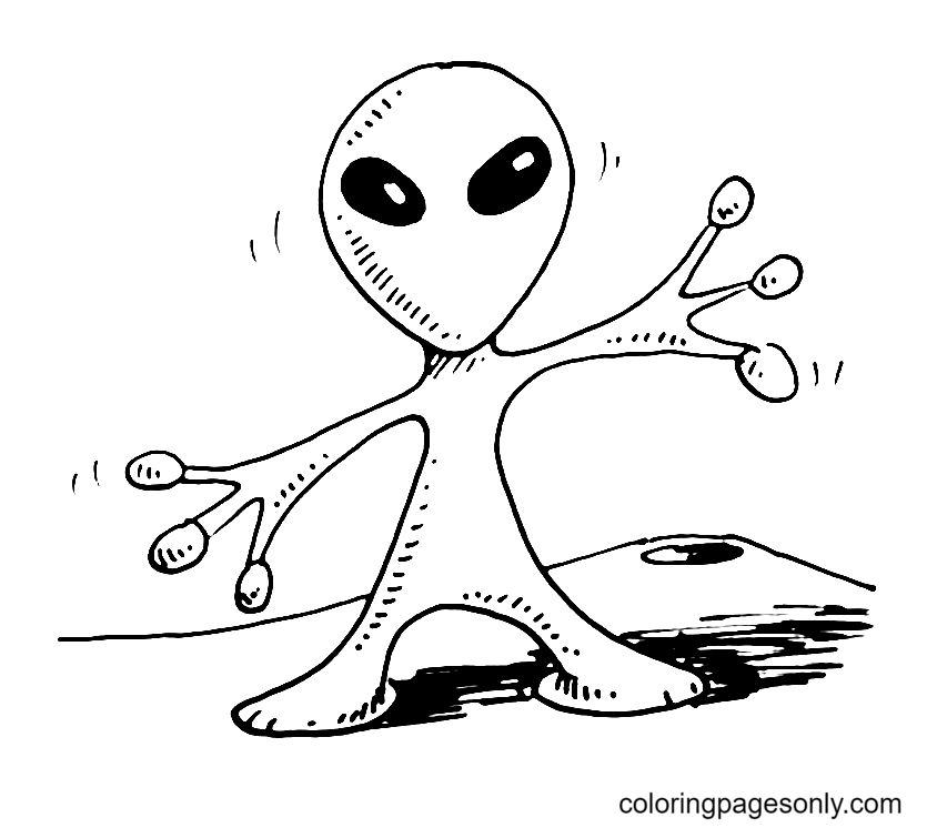 dibujar un extraterrestre de extraterrestre