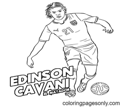 Desenhos para colorir de Edinson Cavani