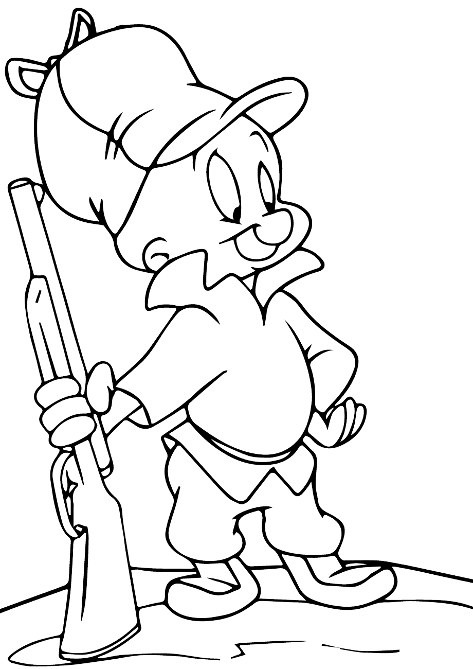 Elmer Fudd Smiling from Looney Tunes Characters