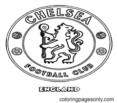 England Premier League Team Logos Coloring Pages