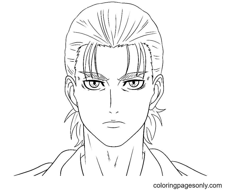 Eren Attack on Titan Coloring Page