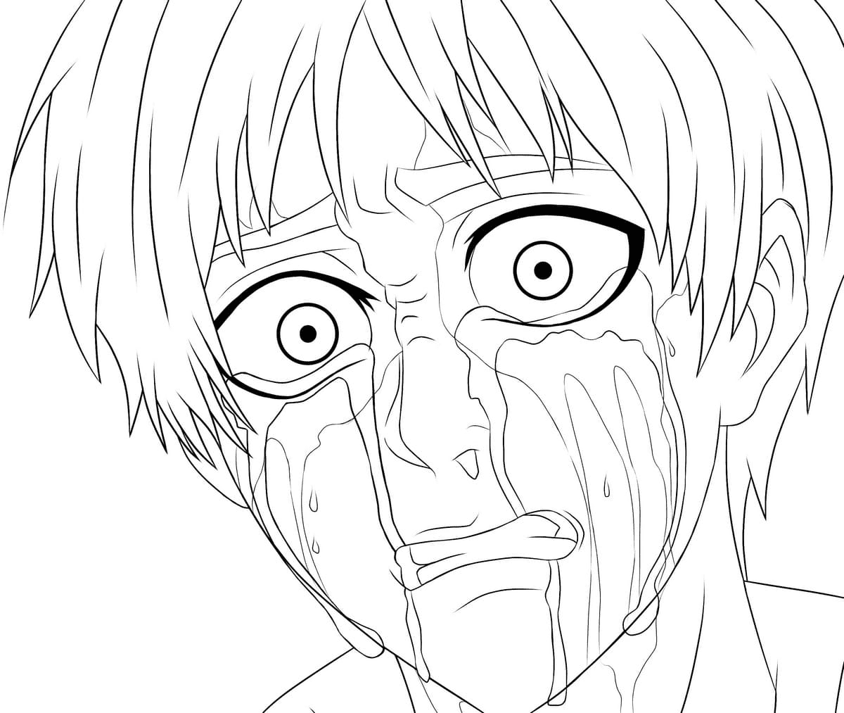 Eren weint Malvorlagen