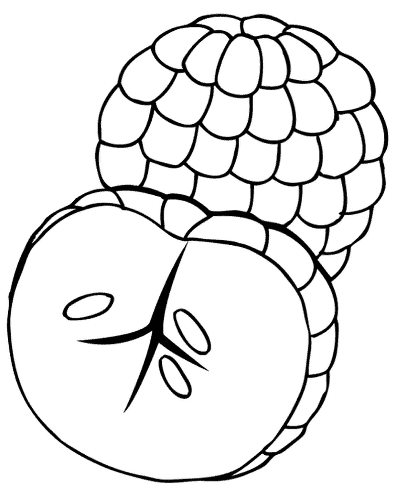 Exotic Fruit Coloring Pages