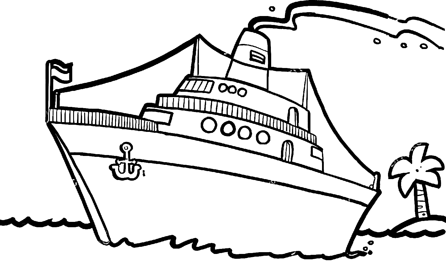 Free Coloring Pages Boats