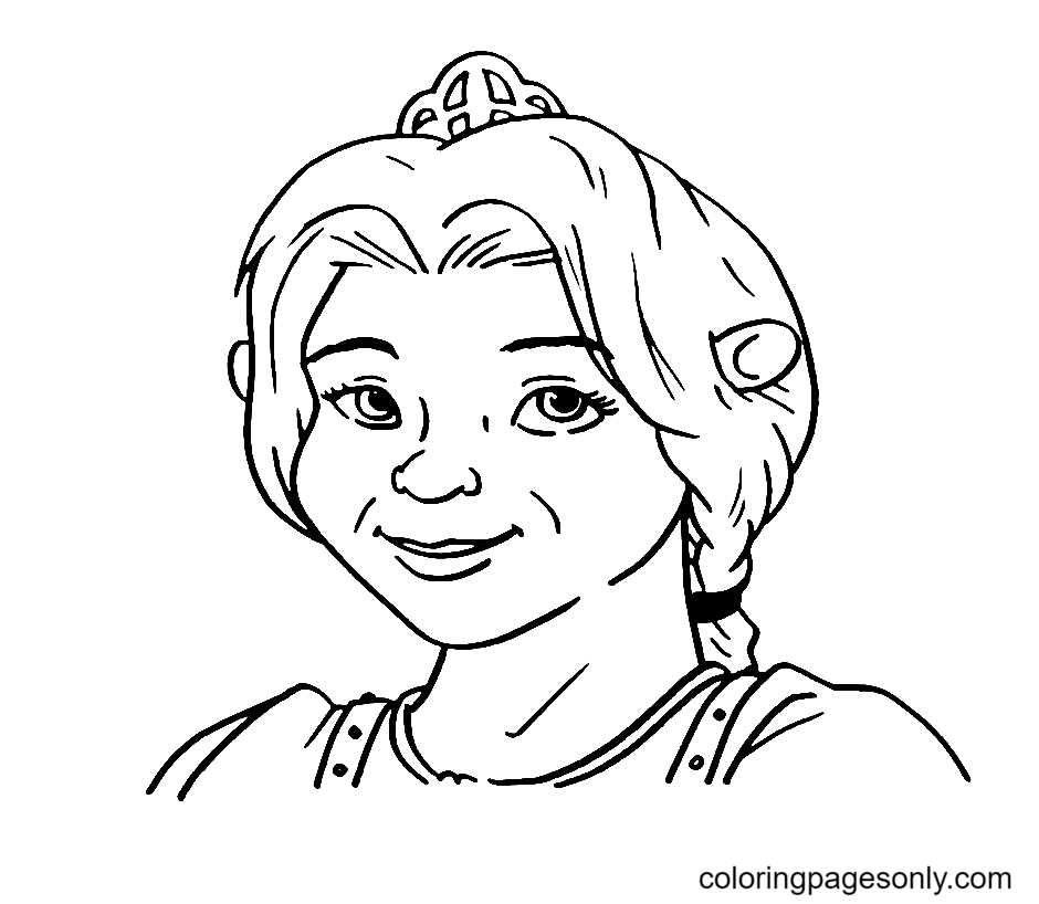Fiona From Shrek Coloring Page