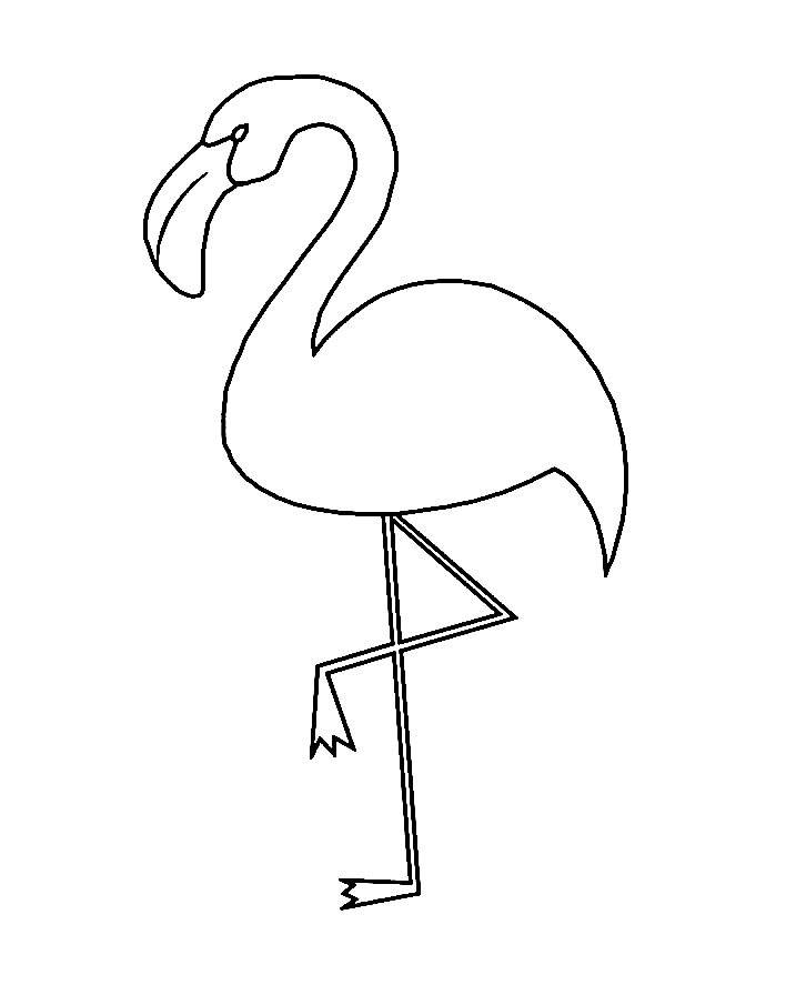 Flamingo-Schablone von Flamingo