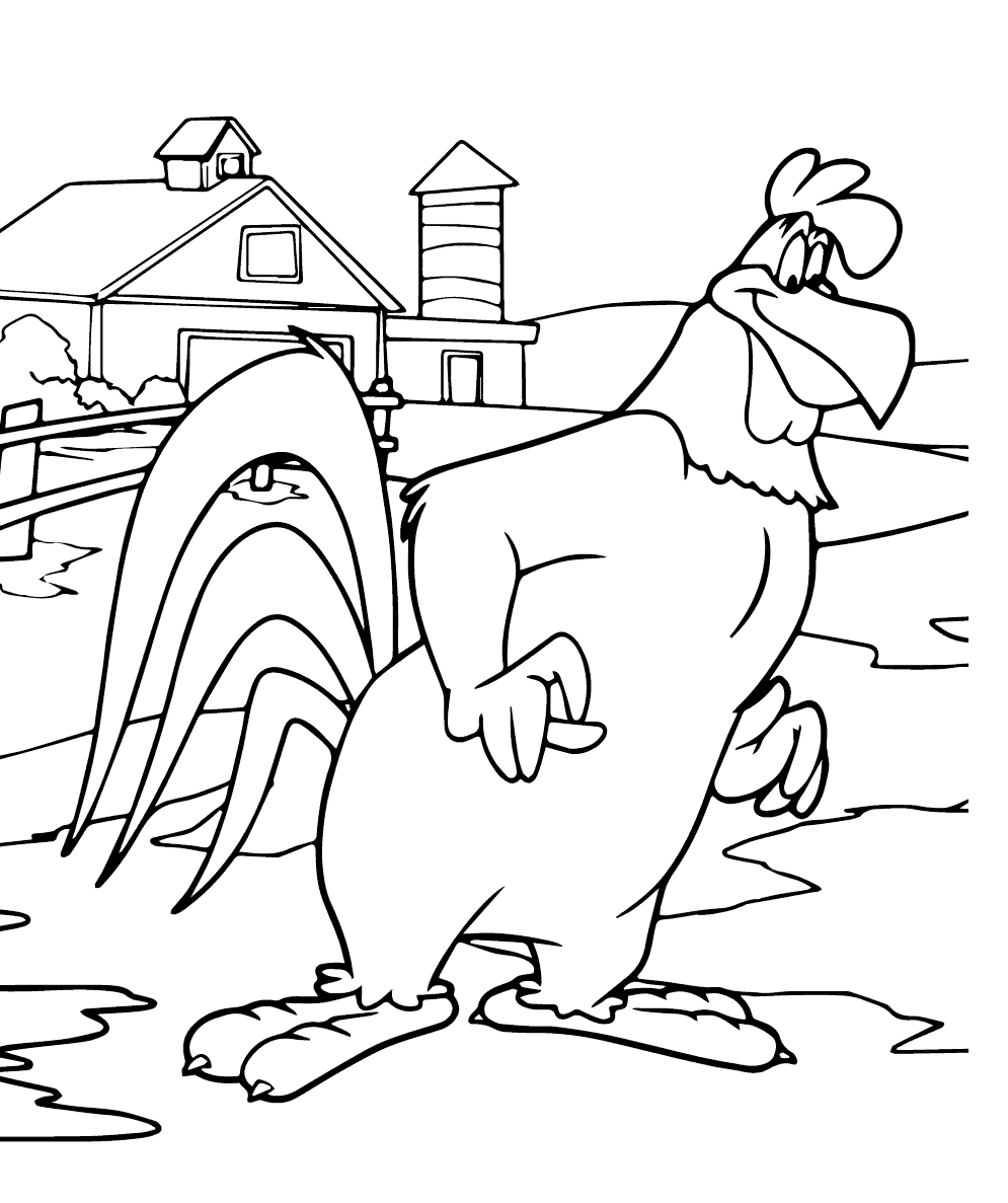 Foghorn Leghorn Coloring Page