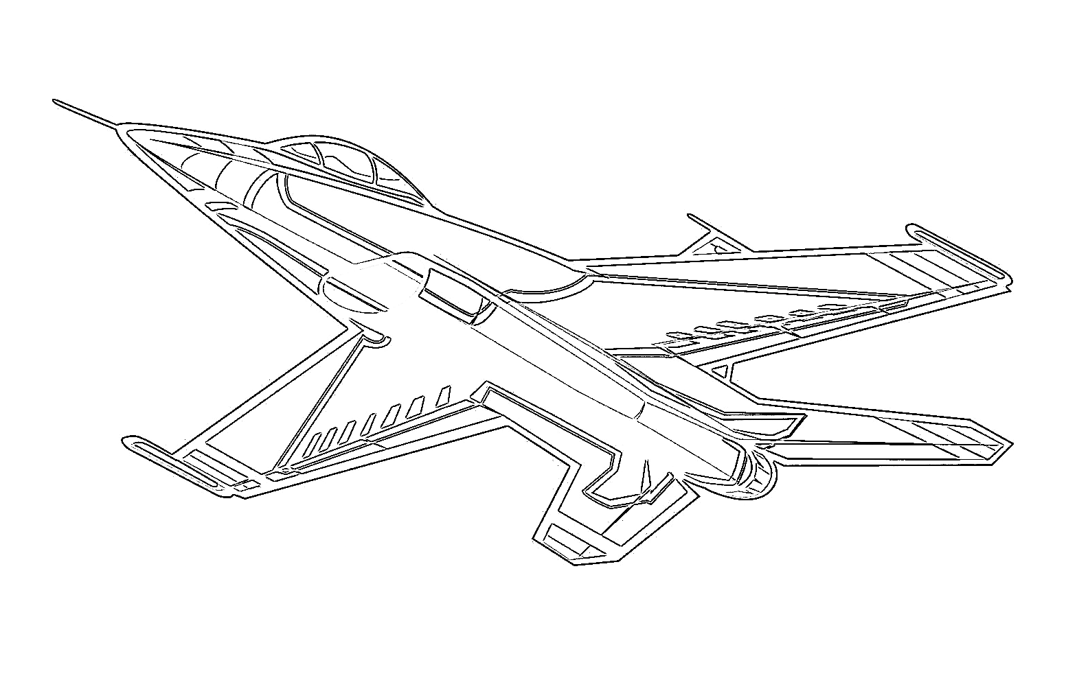 Free Airplane Coloring Pages