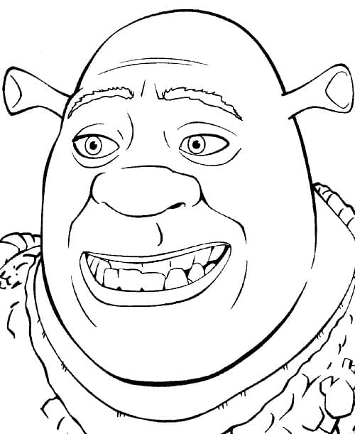 Free Shrek to Print Coloring Page