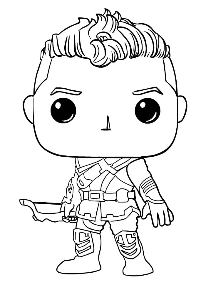 Funko Pop Hawkeye Coloring Pages