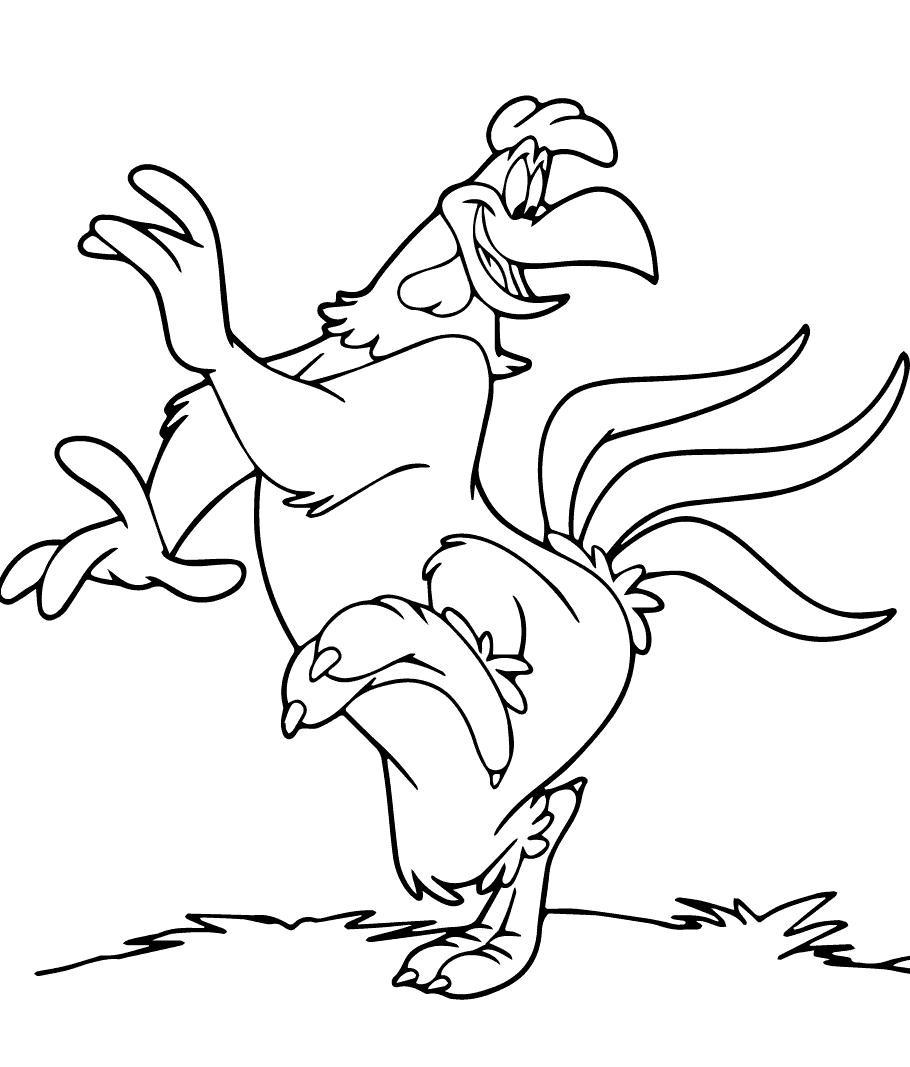 Funny Foghorn Leghorn Coloring Page