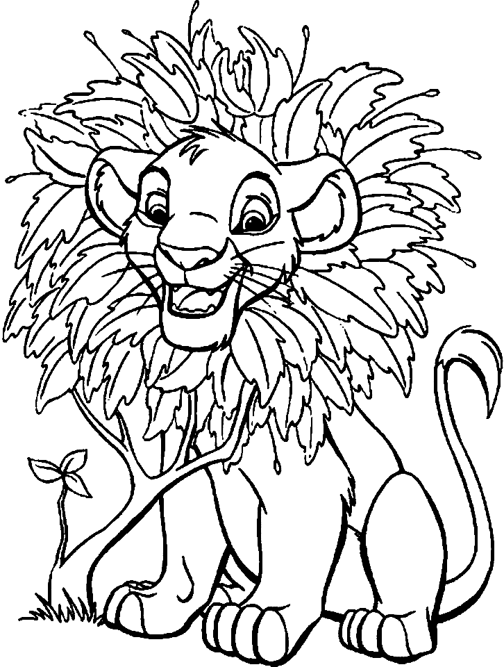 Funny Kion Coloring Pages