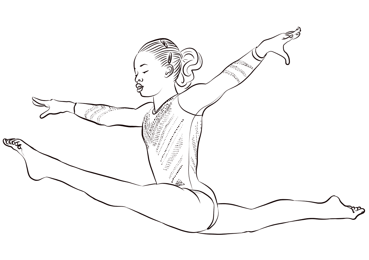 Gabby Douglas de Gymnastique