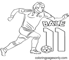 Gareth Bale Coloring Pages