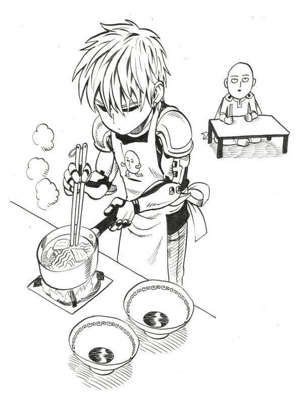 Genos cuisine de One-Punch Man