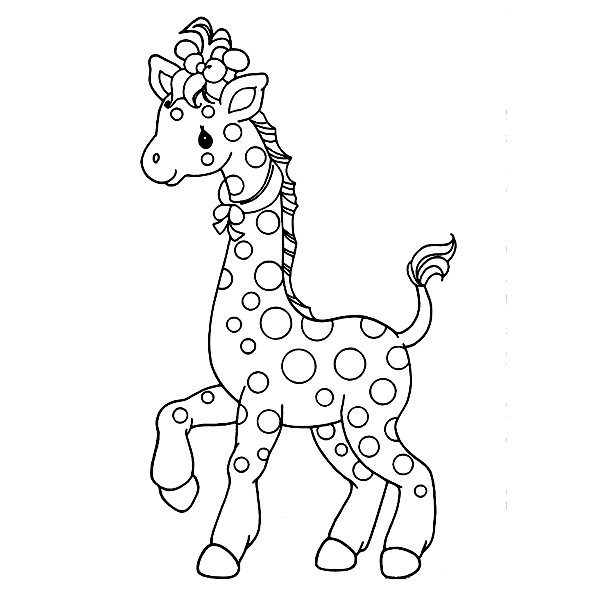Giraffe Prancing Coloring Pages