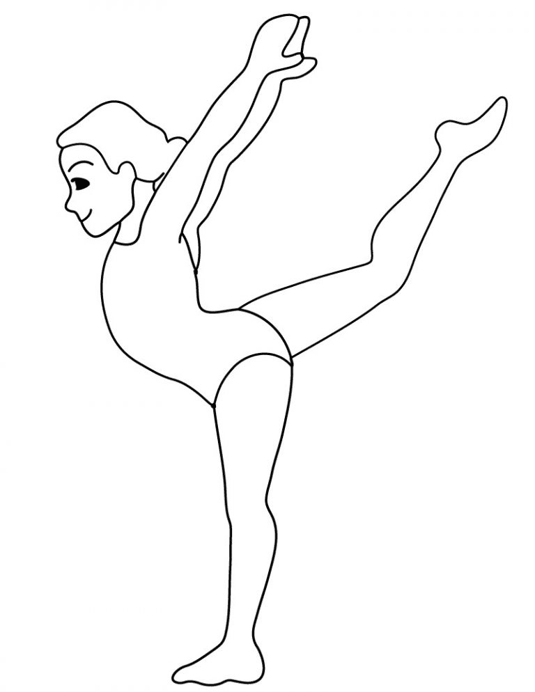 Девушка с гимнастикой из гимнастики