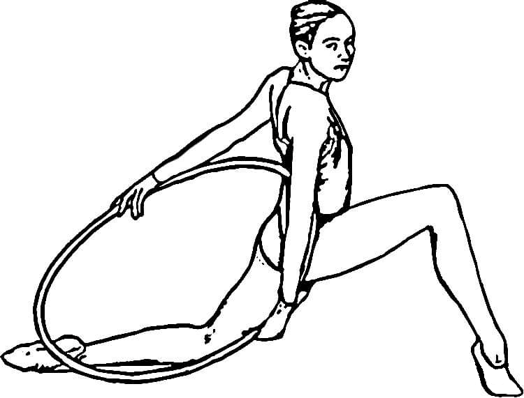 Girl with Hoop from Gymnastics