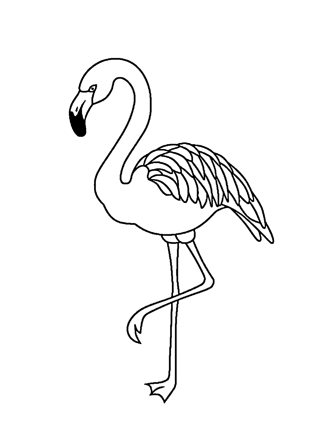 Graceful Flamingo Coloring Pages