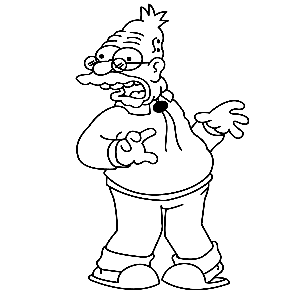 Grandpa Abraham Coloring Pages