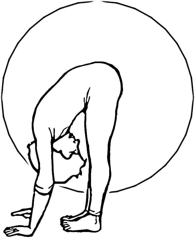 Gymnastic Exercise Coloring Page