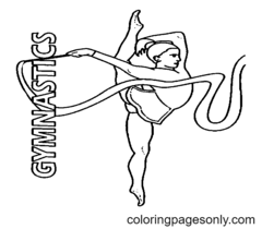 Gymnastics Coloring Pages