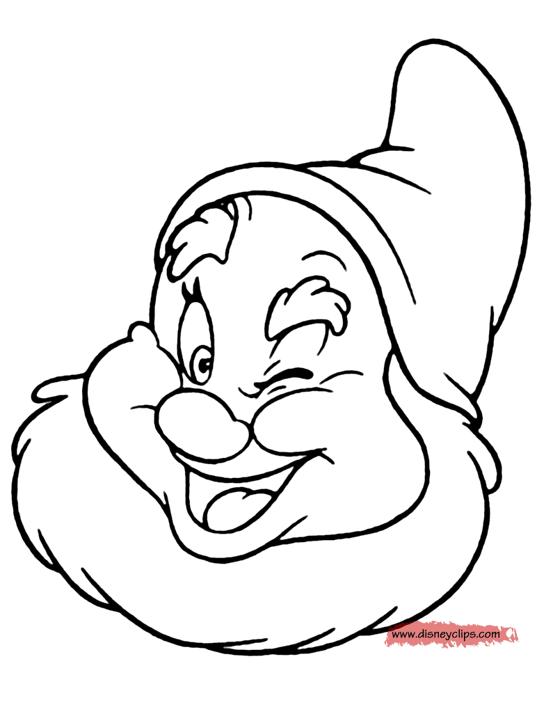 Happy’s winking face Coloring Page