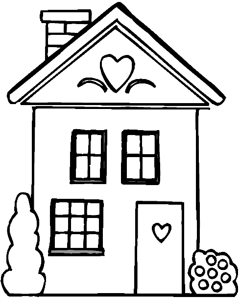 House Printable Coloring Page