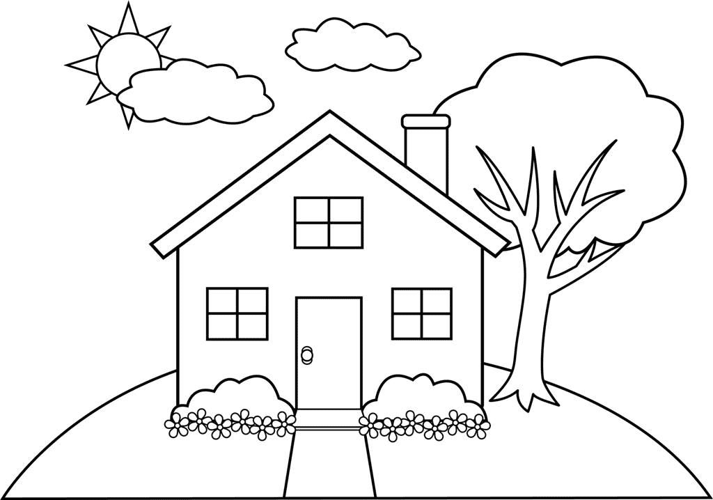 house for kid printable coloring pages house coloring pages coloring pages for kids and adults